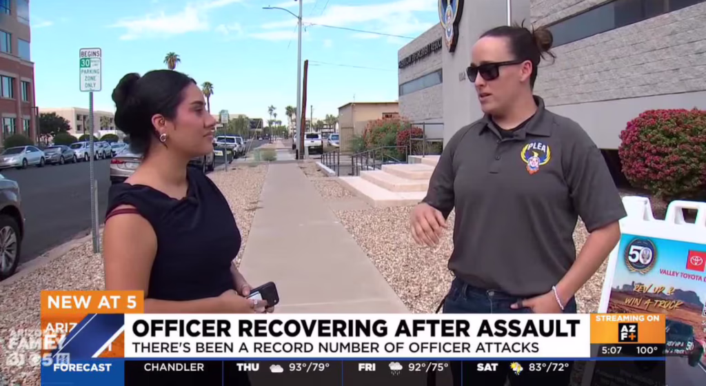 Phoenix officer shares recovery story as police face increase in assaults